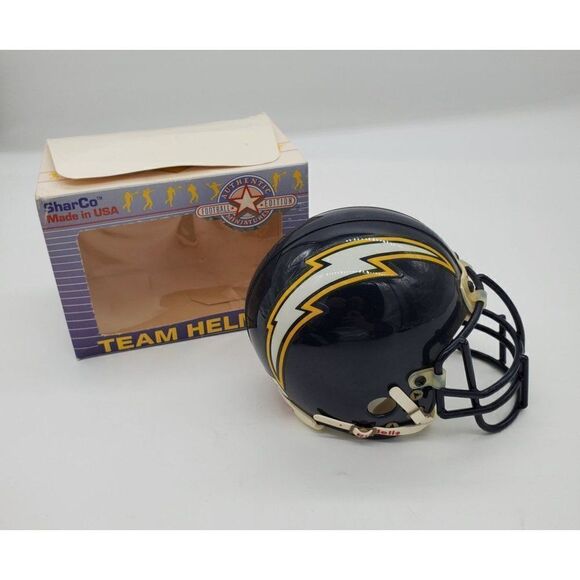 SharCo Riddell Mini Helmet San Diego Chargers 3 5/8 With Box Vintage - Picture 1 of 10